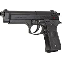 NICK and BEN Softair M9 World Defender &lt- 0.5 Joule Pistola Airsoft- Unisex Adulto- Negro- Talla única